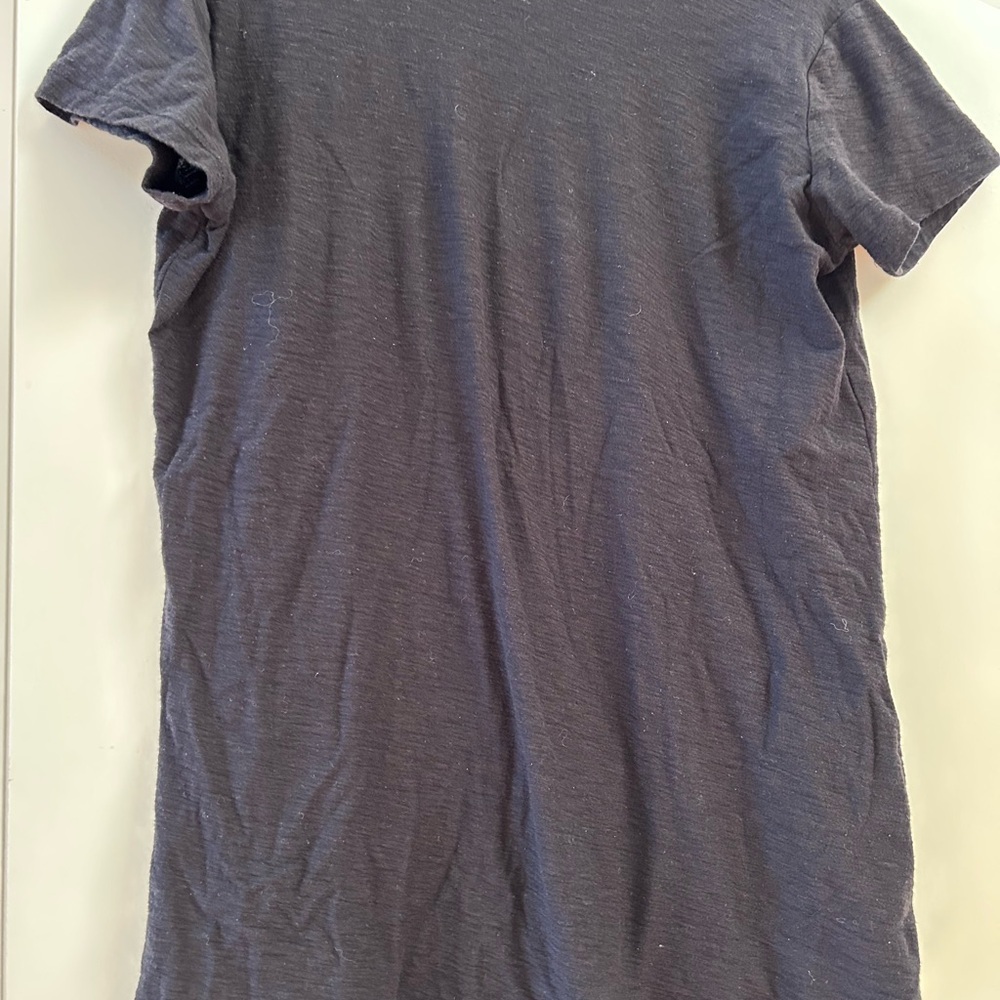 Standard James Perse Deep Scoop Neck Black Short Sleeve Tee. Quiet Luxury. Small - Picture 8 of 15